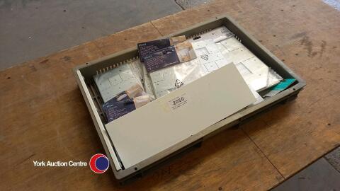 Box of assorted wood joint repair plates