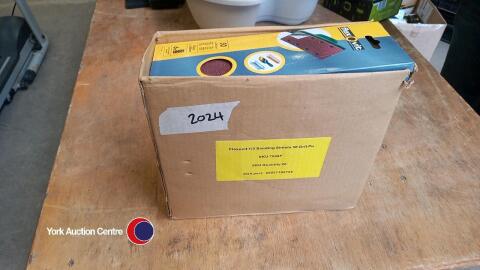 20 x packs of Flexovit hook and loop 1/3 sander sheets