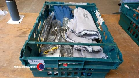 Tray of gloves