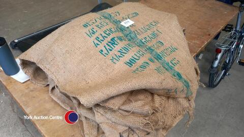 10 x clean hessian sacks