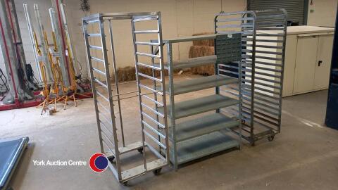 Various workshop shelving