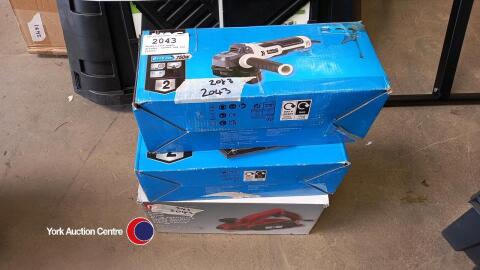 MacAllister angle grinder, sander and Pro planer
