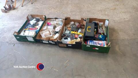 4 x boxes of garage equipment