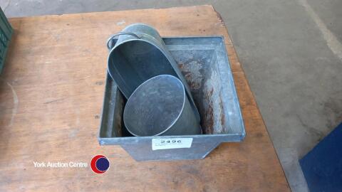 3 x metal plant pot holders