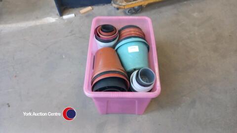 Large box of plant pots