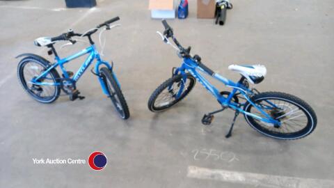 2 x youth's mountain bikes. recently serviced
