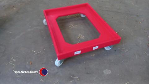 4 wheeled bogie trolley