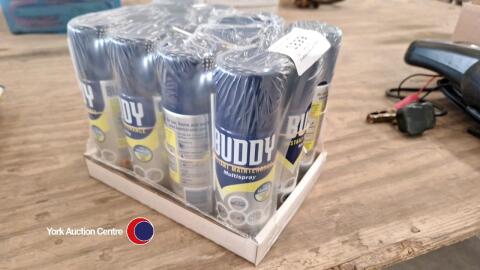 12 x cans of lubricating spray
