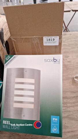 4 x brushed stainless steel outside lights