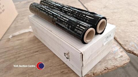 6 x 250m rolls of black pallet wrap
