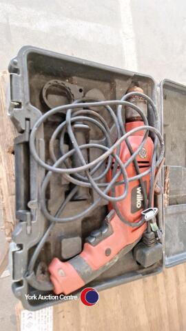 Wilko drill with bits in case