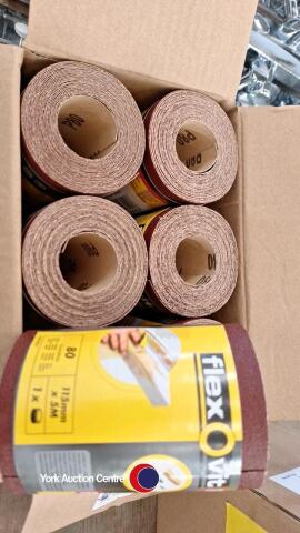 6 x rolls of flexovit pro 5m sandpaper