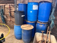 9 x barrels/bins