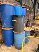 9 x barrels/bins - 2