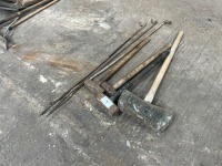 Quantity of lump rubber hammers etc