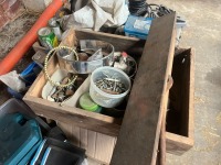 Pallet of miscellaneous inc paint, drill bits etc - 2