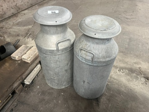 2 x milk churns