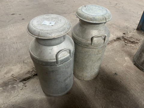 2 x milk churns