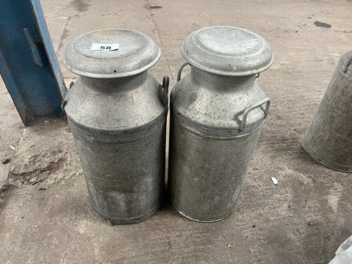 2 x milk churns