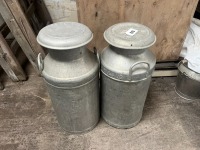 2 x milk churns
