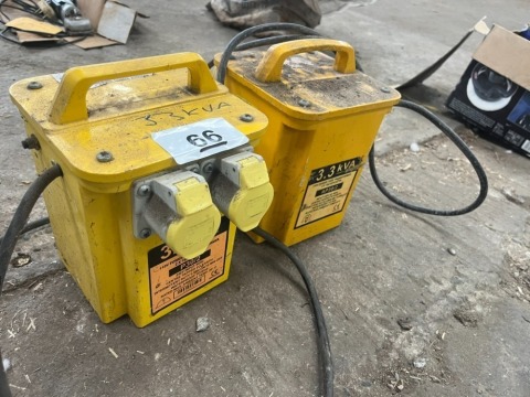 2 x 3.3Kva transformers