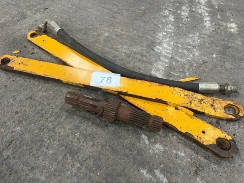 PTO adapter, hydraulic pipe and bars