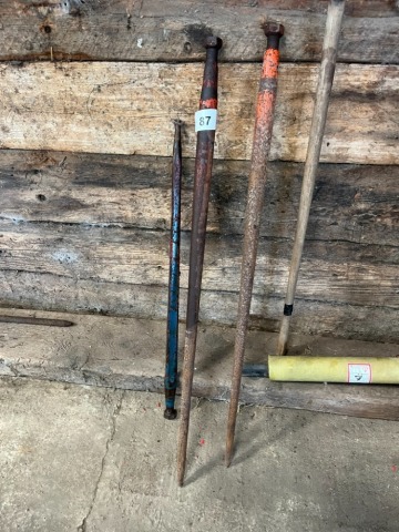 3 x bale tines