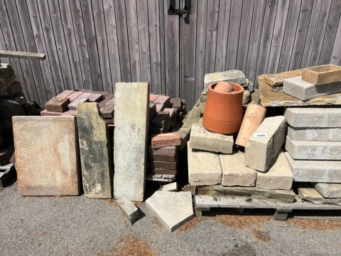 Various stone, blocks, bricks etc