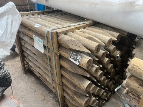 Pack of round fence stakes