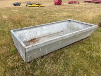 Galvanised cattle trough, approx 8ft x 4ft - 2