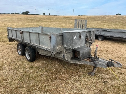 Graham Edwards 12ft tipper trailer, c/w remote