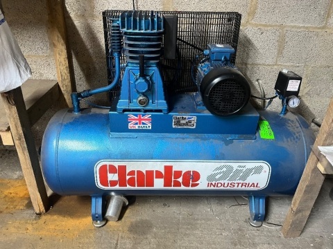 2019 Clarke air compressor, 3ph