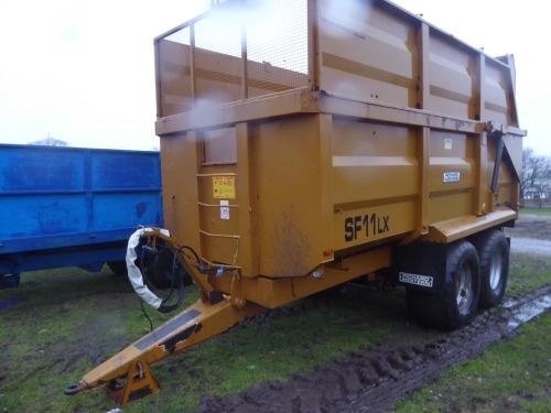 Richard Western SF11 LX 12T mono trailer c/w silage sides, 560/65/22.5 tyres
